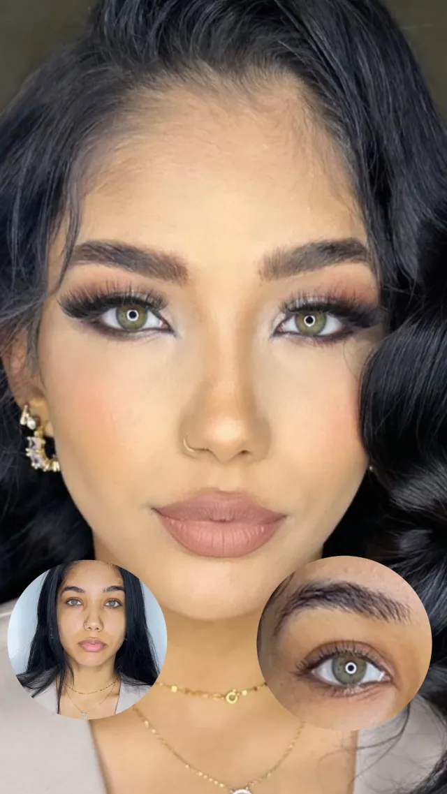 بورتريه مكياج بعظام وجنتين بارزة
